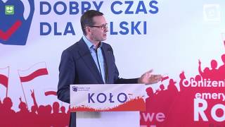 Wystąpienie Premiera Mateusza Morawieckiego w Kole