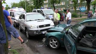 Kolizja drogowa przy ul. Wojciechowskiego w Kole