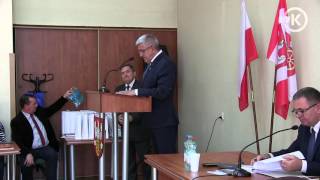  Gmina Osiek powiesiła swój herb w sali starostwa
