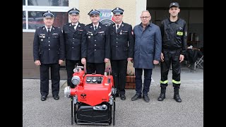 Kościelec - przekazanie motopompy dla OSP w Trzęśniewie